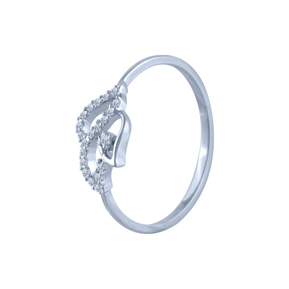 18k (750) White Gold And Diamond Ring For Women - Image 3