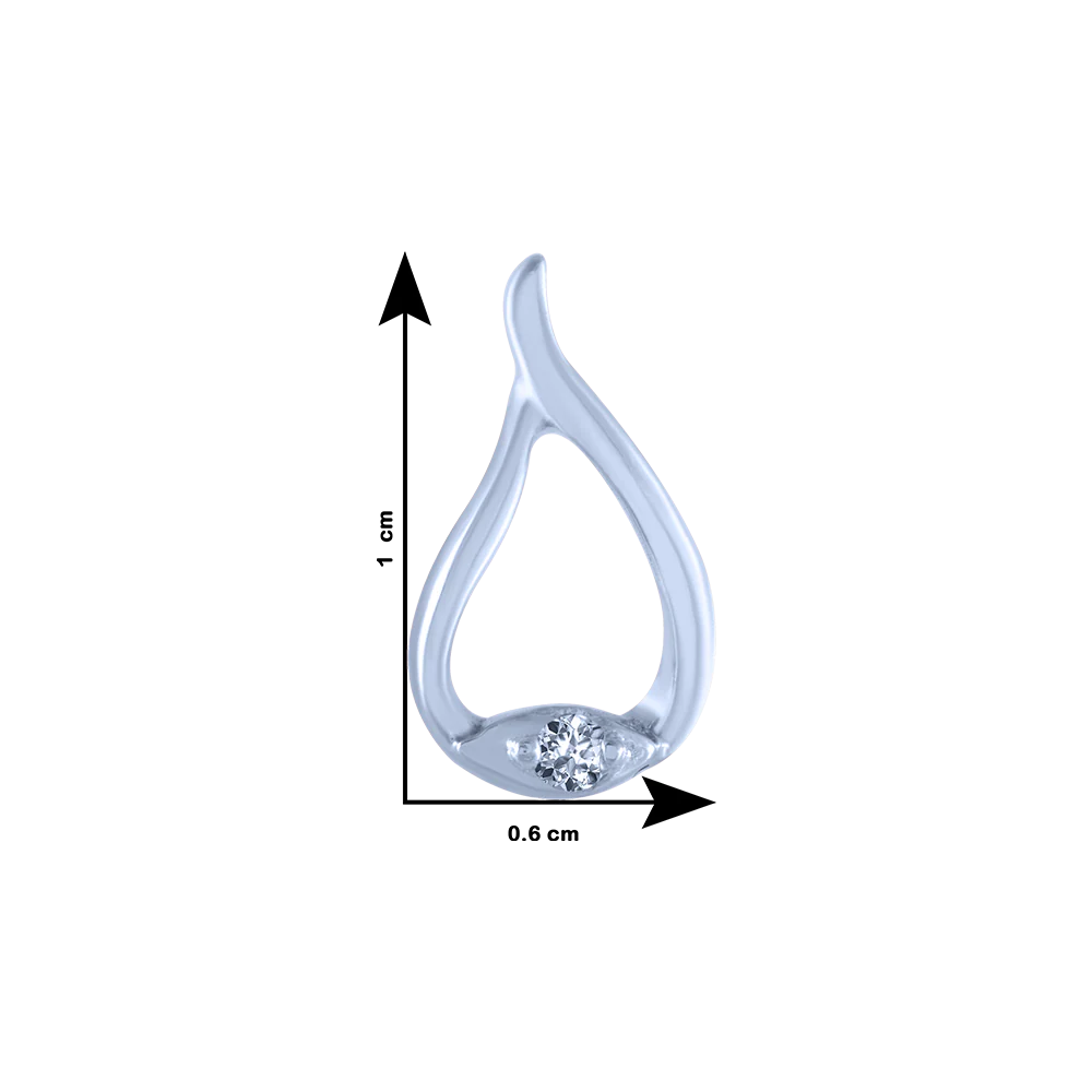 18k (750) White Gold And Diamond Stud Earrings For Women - Image 4