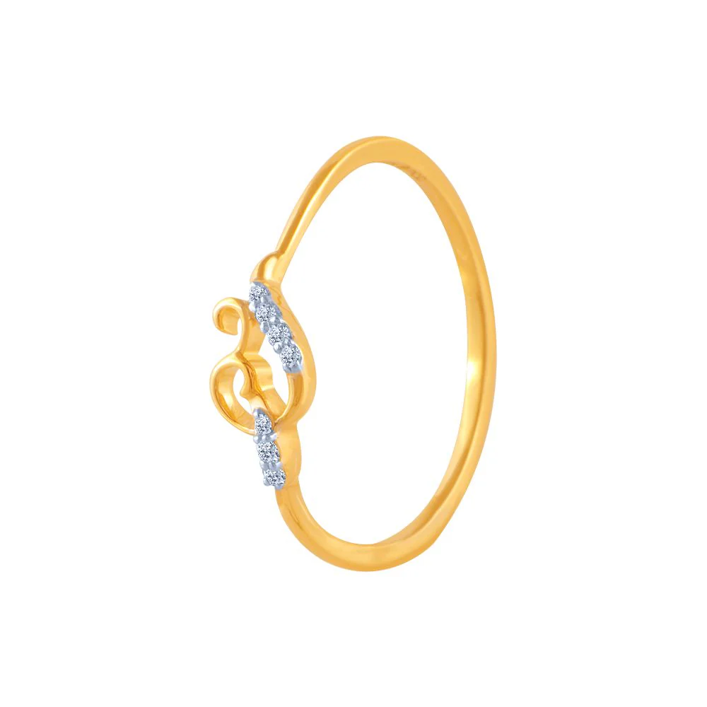 18k (750) Yellow Gold And Diamond Ring For Women - Image 3
