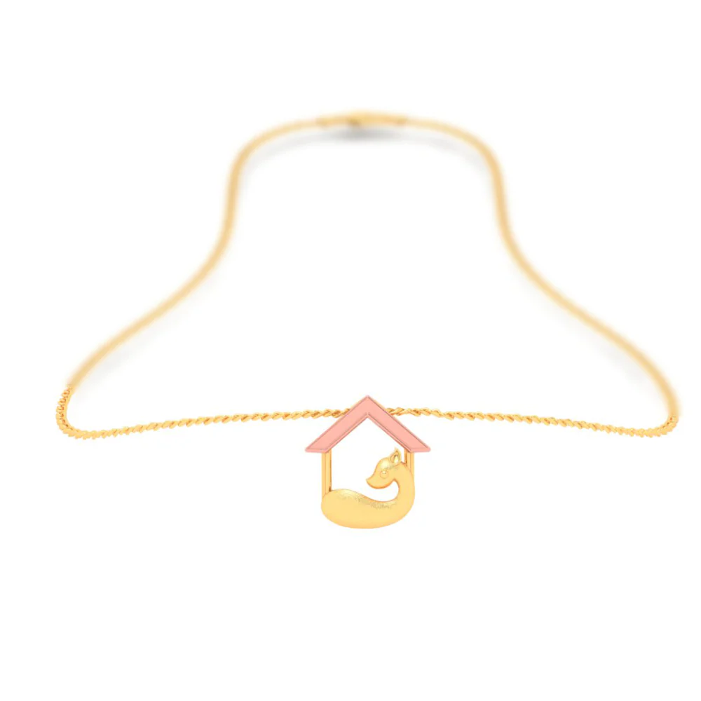 18k Dainty Animal In A Hut Gold Pendant From Online Exclusive - Image 6