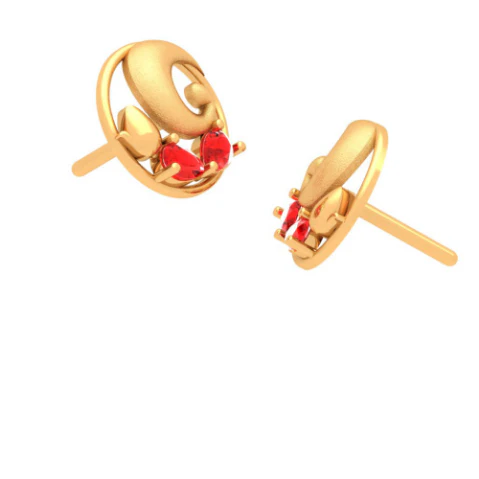 18k Dainty Stud Earrings For Women From Online Exclusive Collection - Image 6