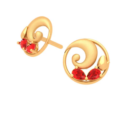 18k Dainty Stud Earrings For Women From Online Exclusive Collection - Image 7