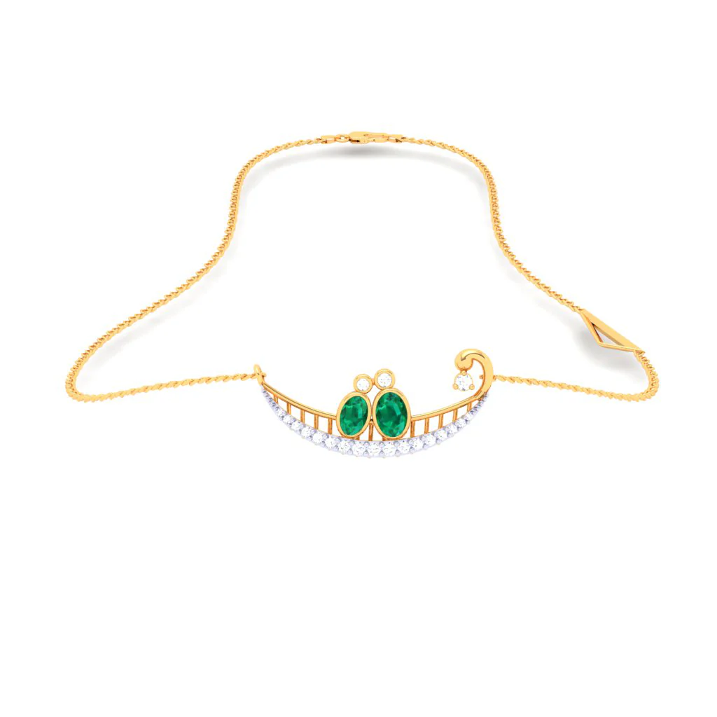 18k Diamond And Gold Necklace For Women From Diamond Collection - Image 2