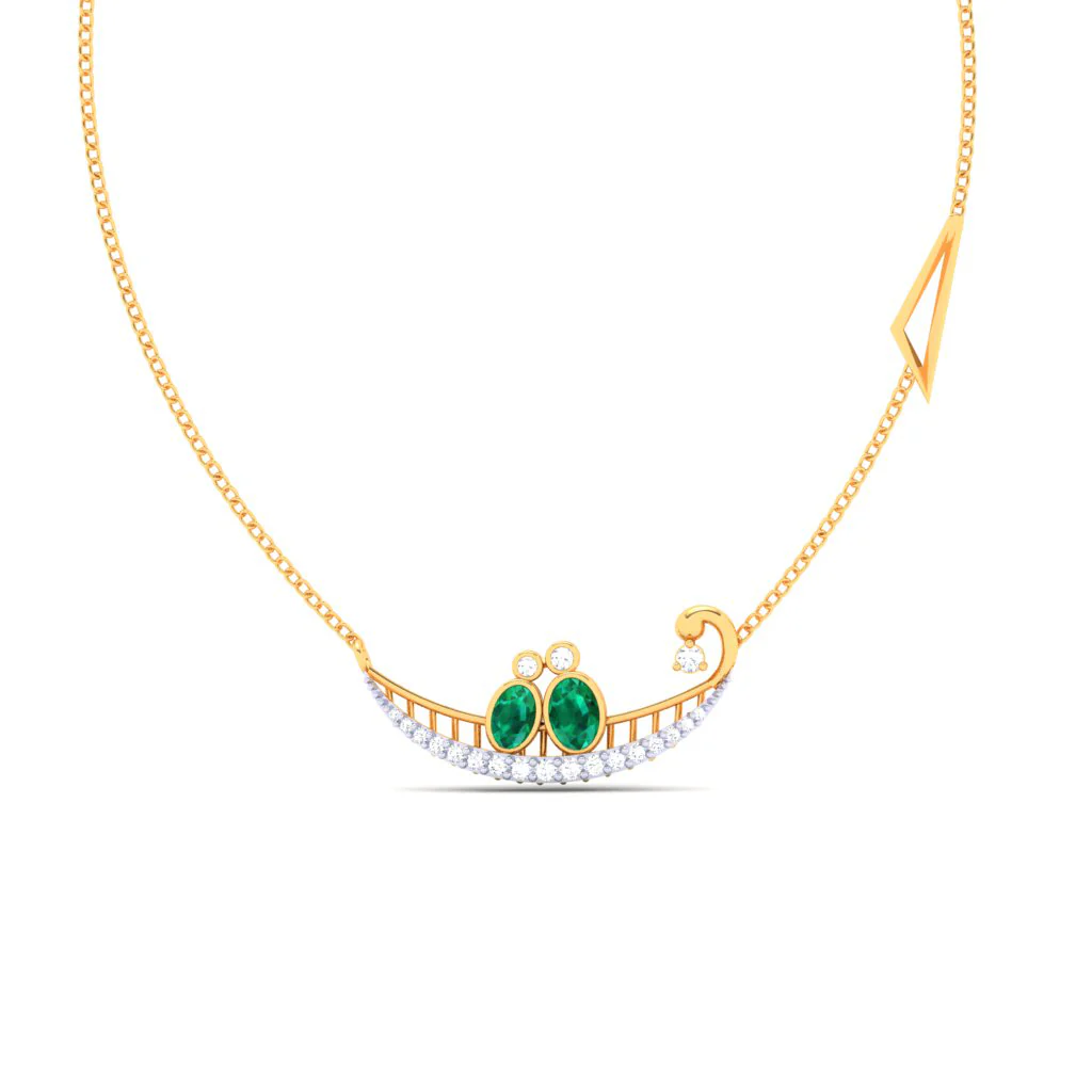 18k Diamond And Gold Necklace For Women From Diamond Collection - Image 3
