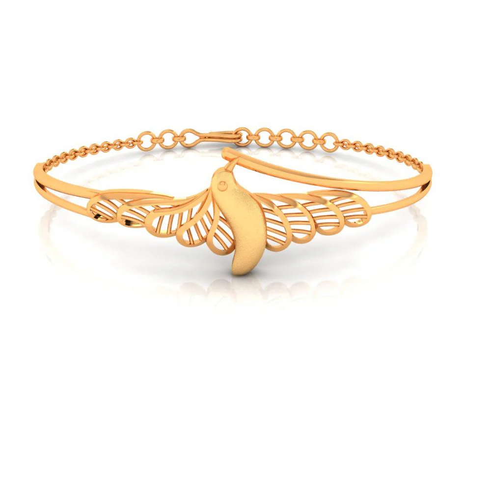 18k Gold Bird Bracelet - Image 3