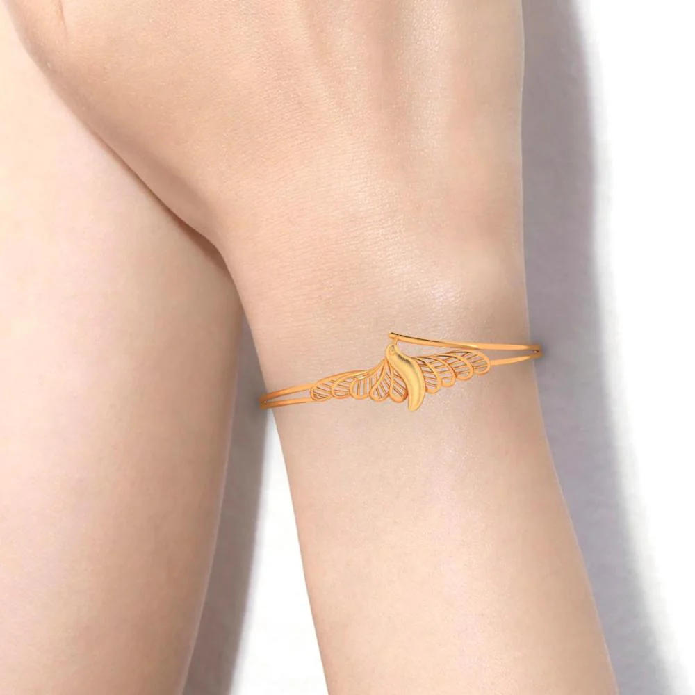 18k Gold Bird Bracelet - Image 5