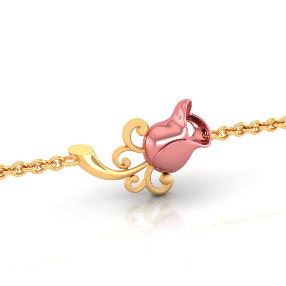 18k Gold Bracelet With Yellow - Image 2