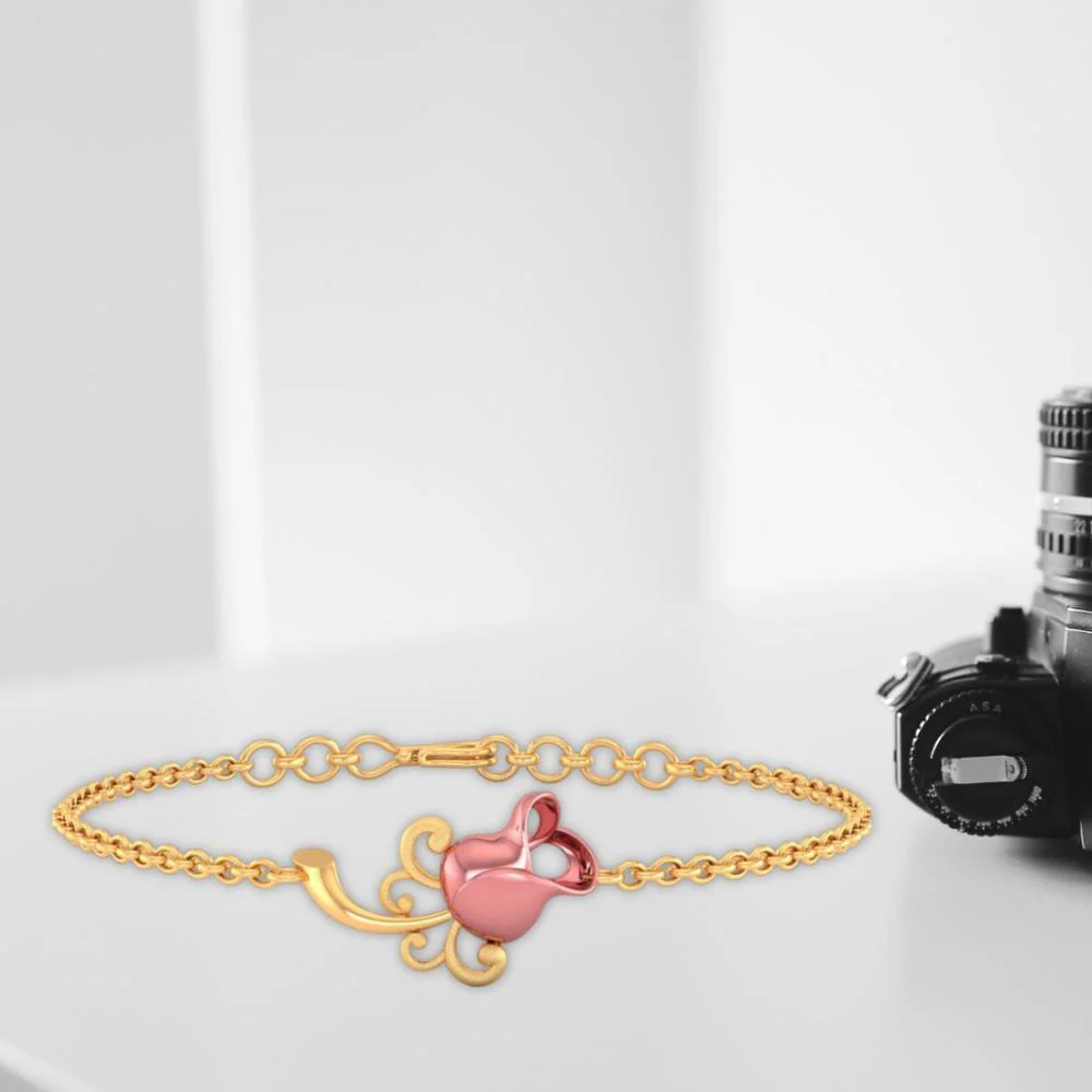 18k Gold Bracelet With Yellow - Image 7