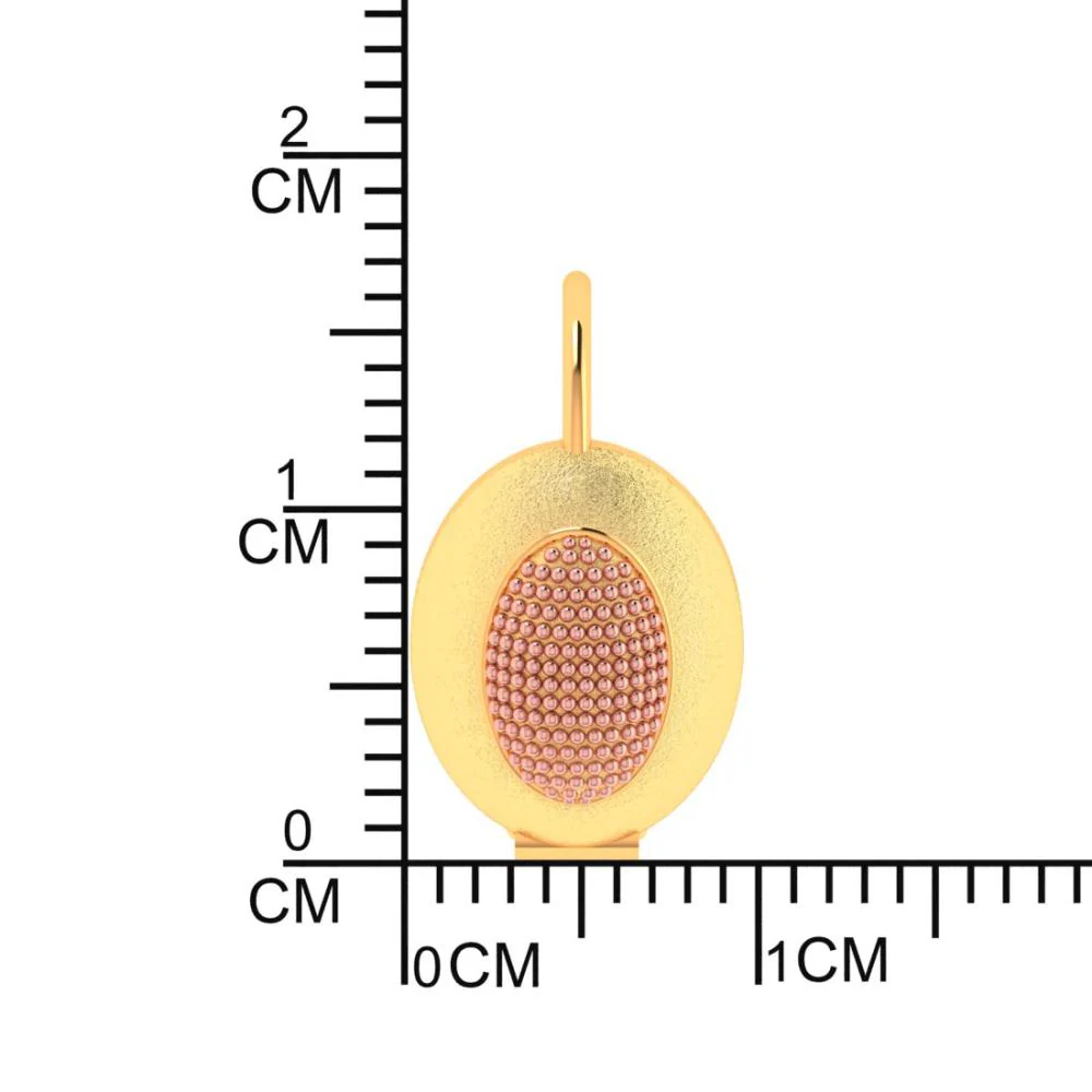 18k Gold Earrings With Delicate Work And A Touch Of Yellow Gold - Image 4
