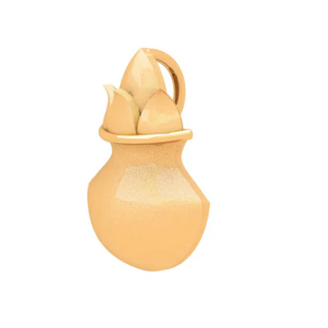 18k Gold Mangal Kalash Pendant From Pc Chandra Online Exclusive Collection - Image 2