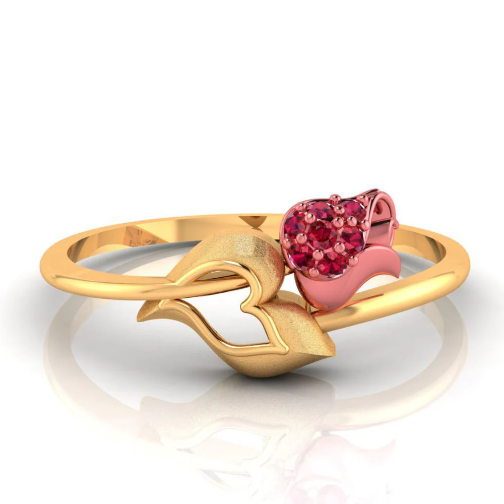 18k Gold Ring With An Intricately-detailed Tulip On Top - Image 3