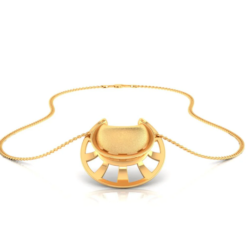 18k Gorgeous Pendant Made Of Gold With A Distinctive Shape - Image 3