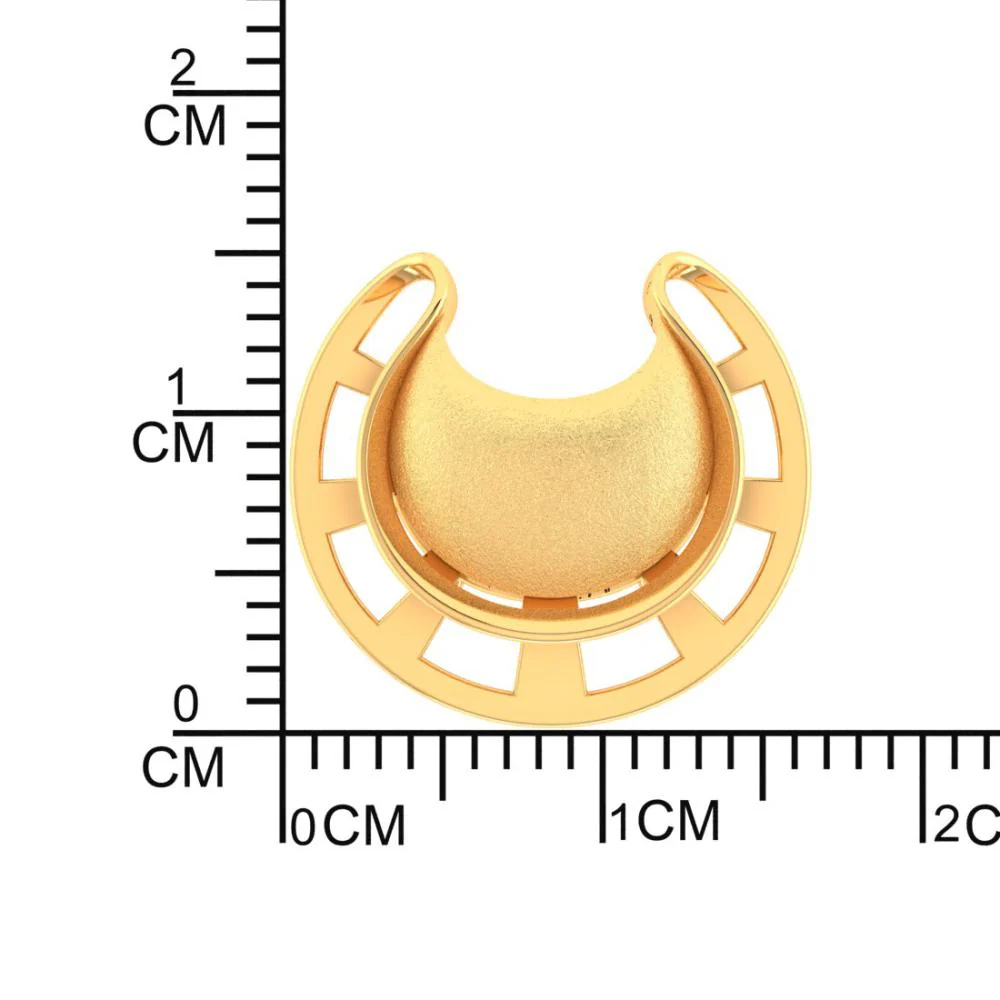 18k Gorgeous Pendant Made Of Gold With A Distinctive Shape - Image 4