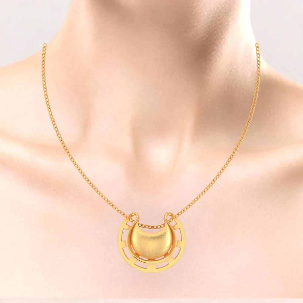 18k Gorgeous Pendant Made Of Gold With A Distinctive Shape - Image 5