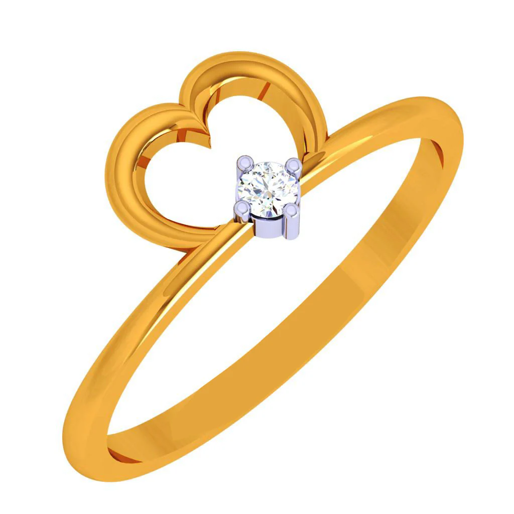 18k Heartfelt Diamond Ring - Image 2