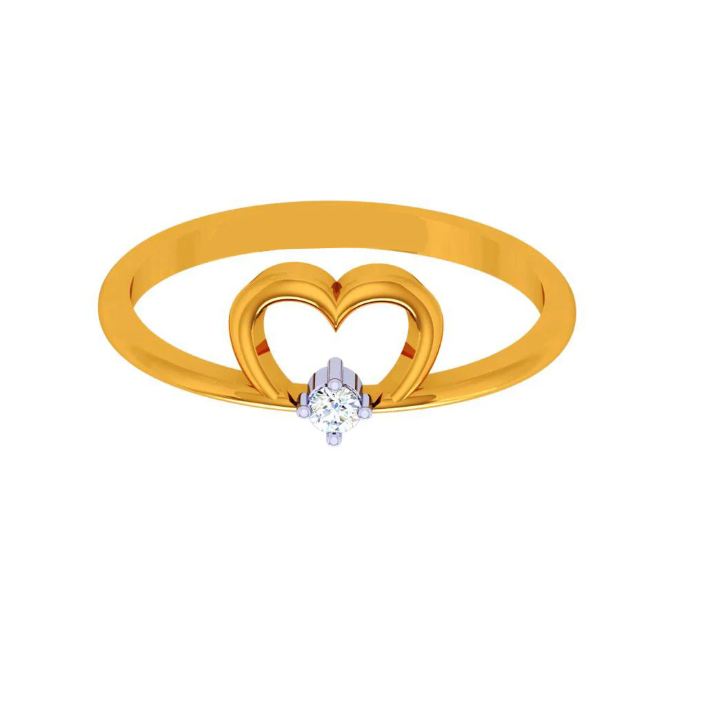 18k Heartfelt Diamond Ring - Image 4