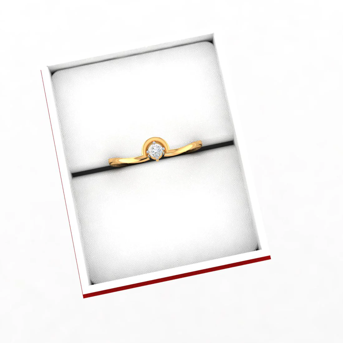 18k Hemispherical Diamond Ring - Image 6