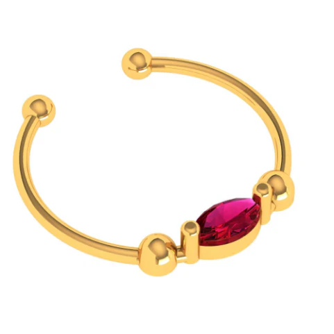 18k Iconic Clip-on Nose Ring - Image 2