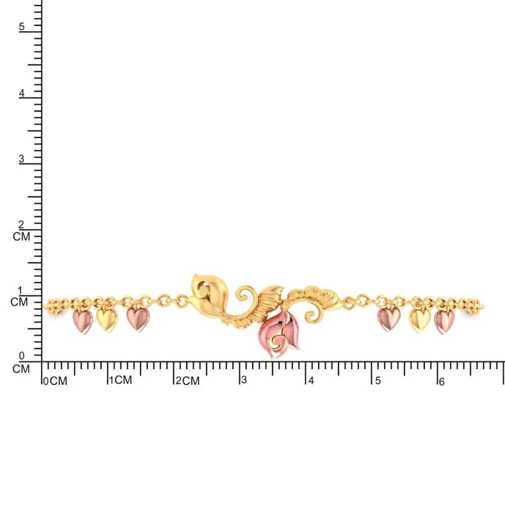 18k Kalka Style Gold Bracelet - Image 5