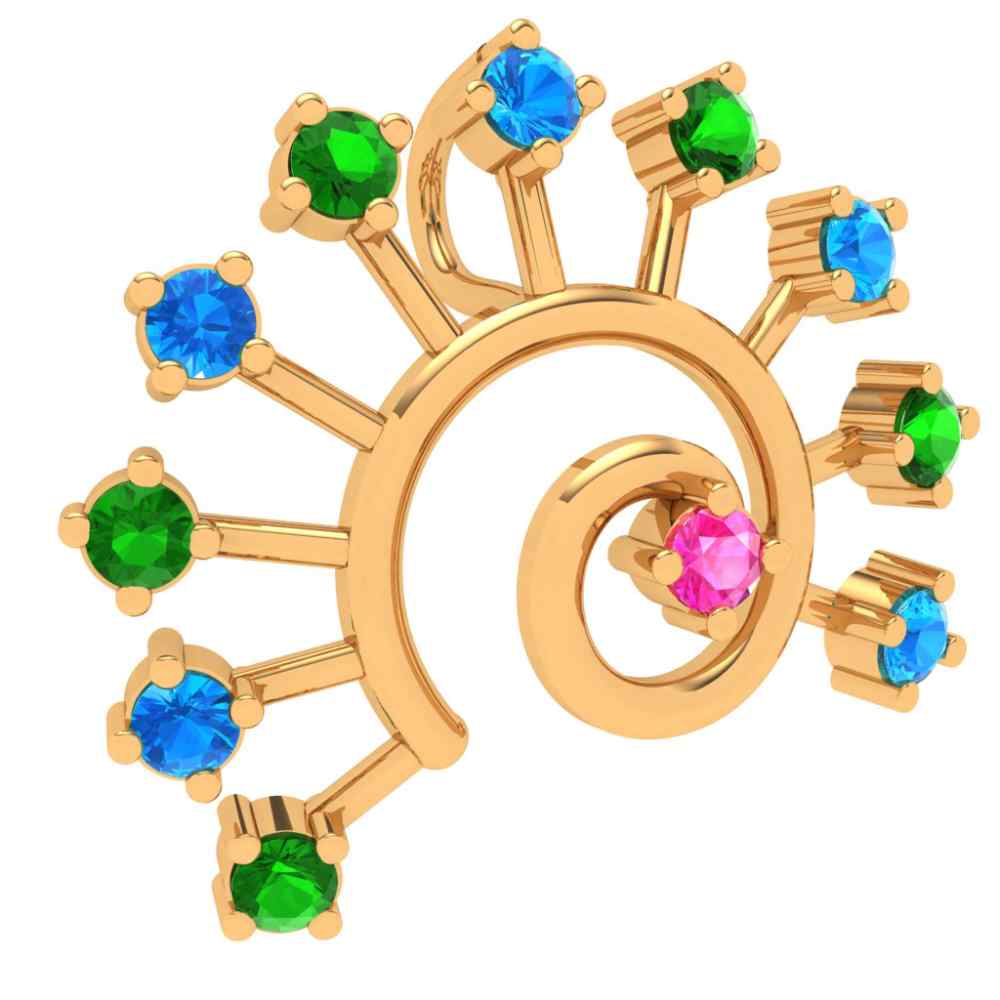 18k Multi-coloured Gold Pendant Design For You - Image 2