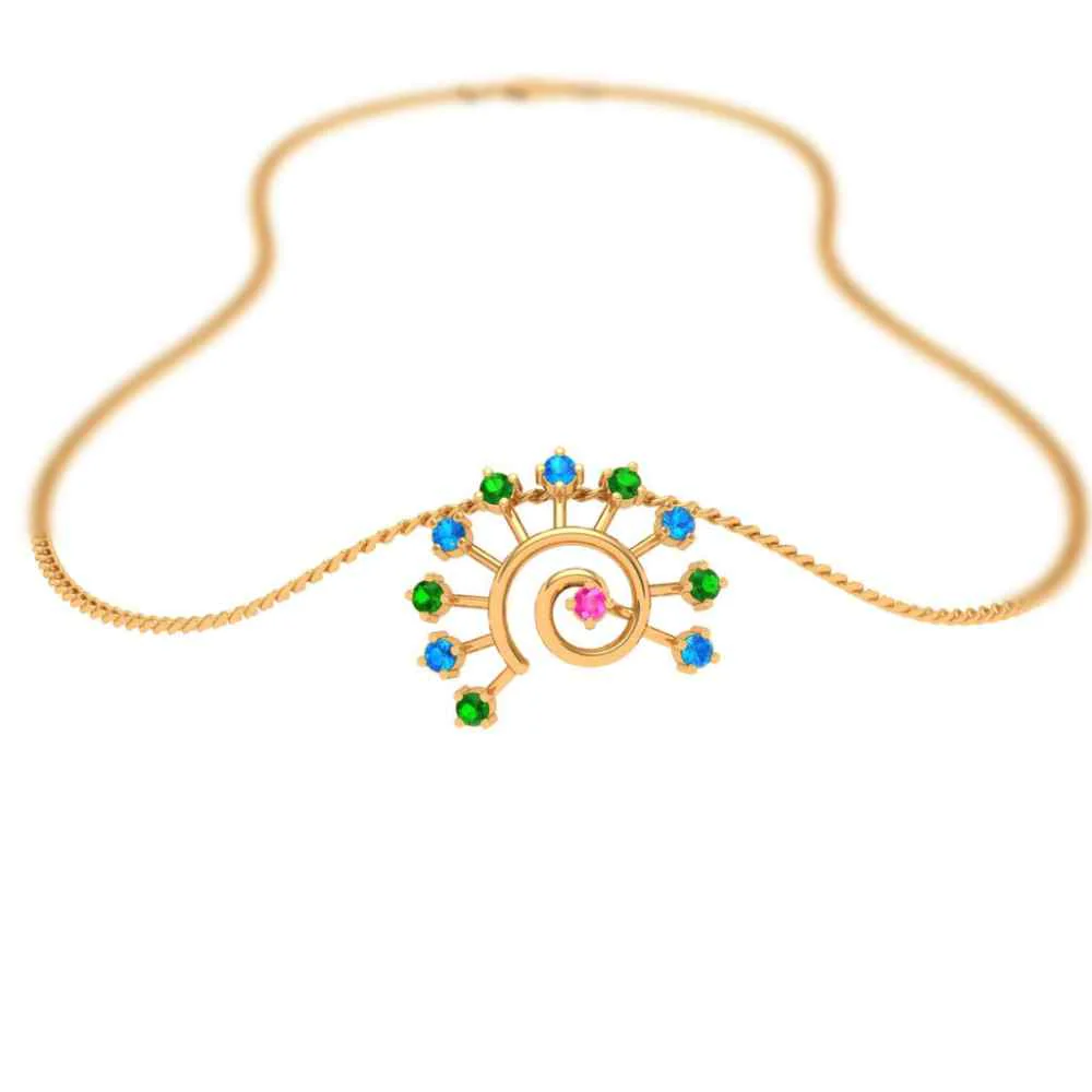 18k Multi-coloured Gold Pendant Design For You - Image 6