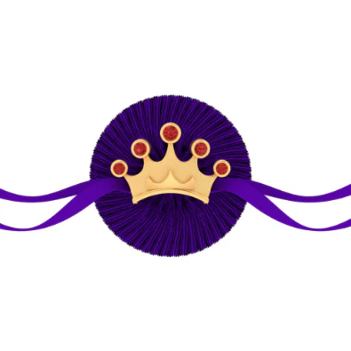 18k Regal Crown Shaped Gold Rakhi - Image 2