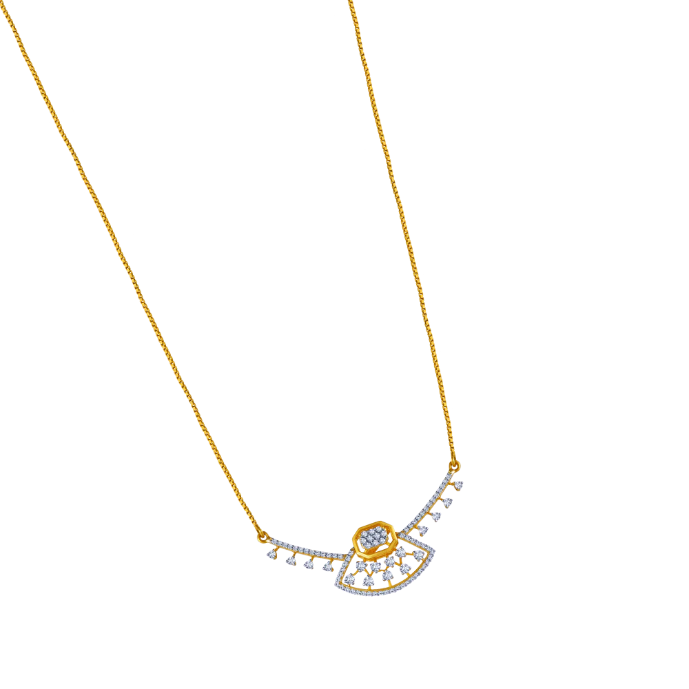 18k Stunning Piece Of Diamond Necklace - Image 3