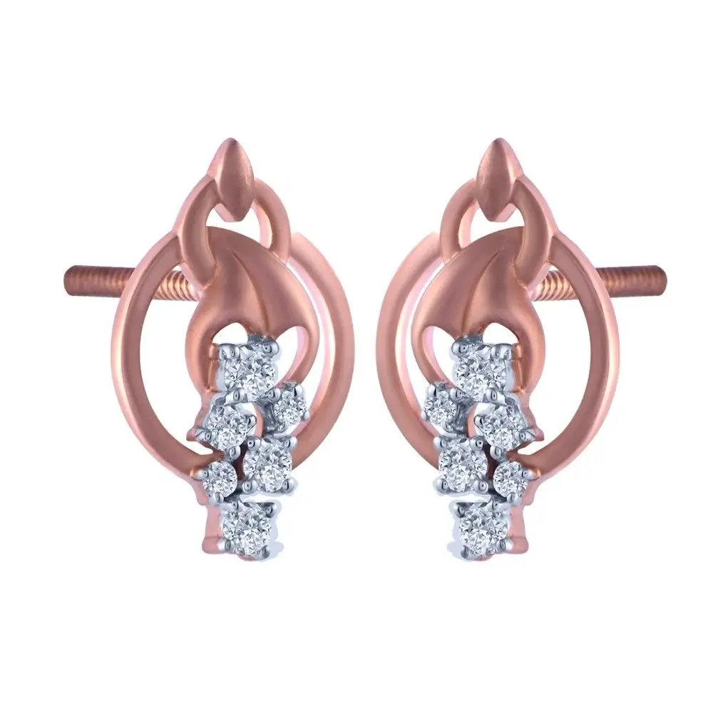 18k Unique Yellow Gold And Diamond Necklace Earrings Set - Image 13