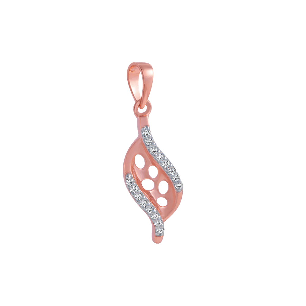 18KT (750) Rose Gold And Diamond Pendant For Women - Image 2