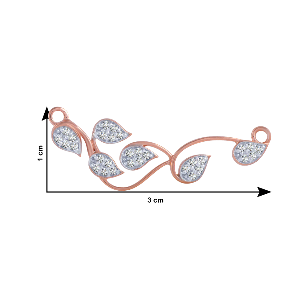 18KT (750) Rose Gold And Diamond Pendant For Women - Image 4