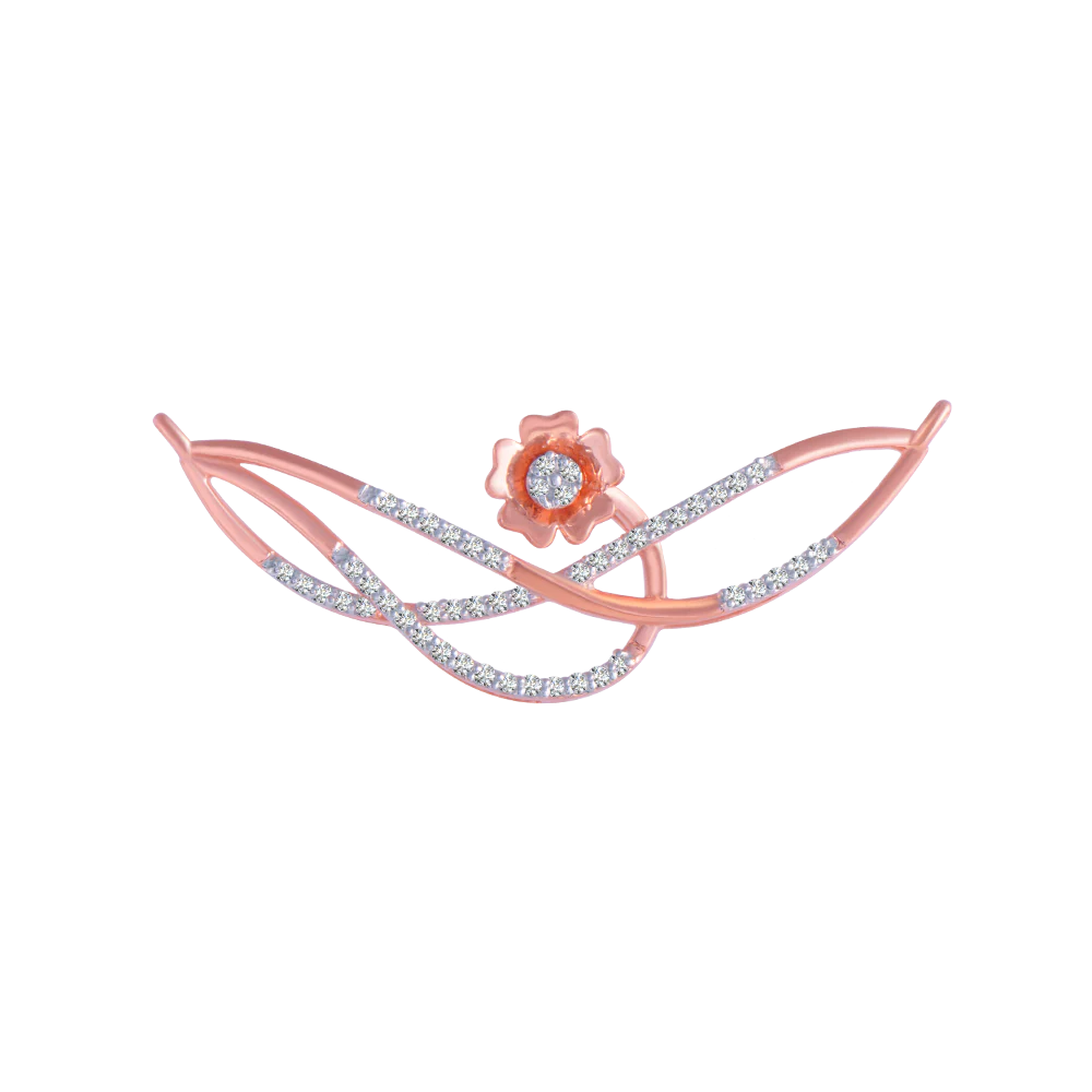 18KT (750) Rose Gold And Diamond Pendant For Women