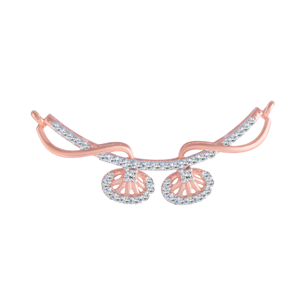 18KT (750) Rose Gold And Diamond Pendant For Women