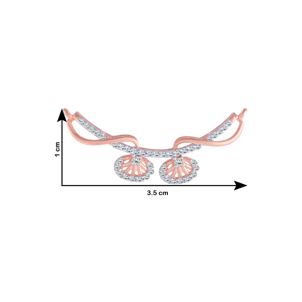 18KT (750) Rose Gold And Diamond Pendant For Women - Image 4