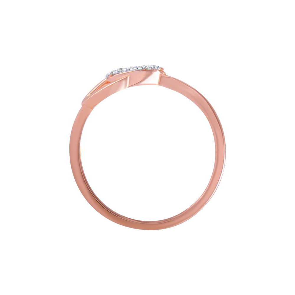 18KT (750) Rose Gold And Diamond Ring For Women - Image 3