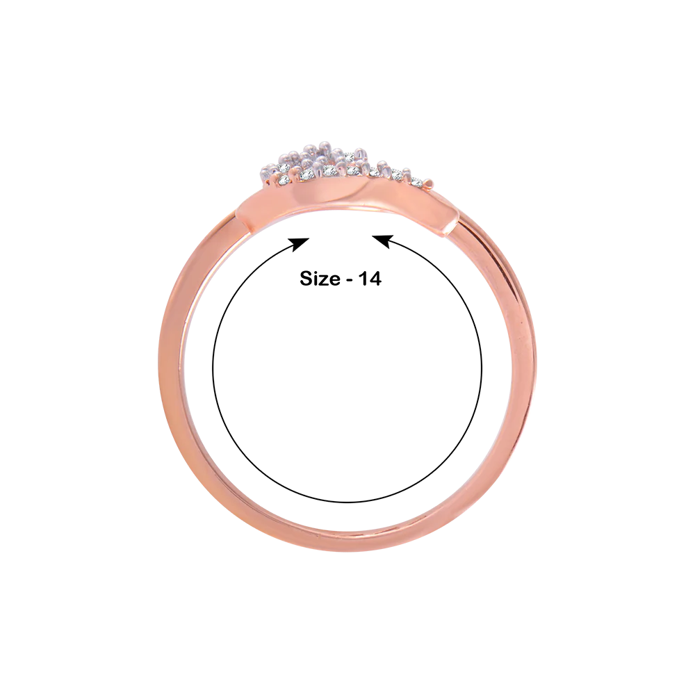 18KT (750) Rose Gold And Diamond Ring For Women - Image 5