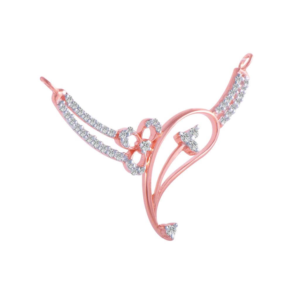 18KT (750) Rose Gold And Solitaire Pendant For Women - Image 3
