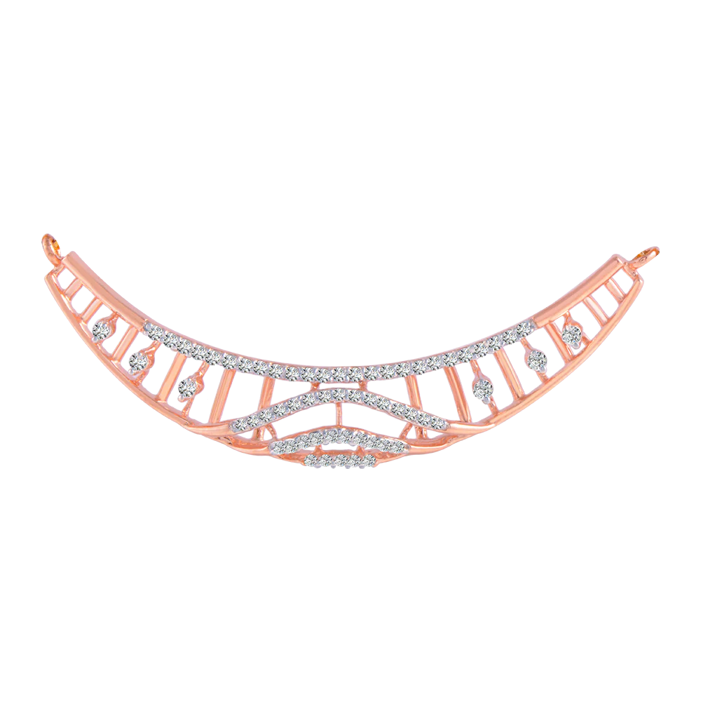 18KT (750) Rose Gold And Solitaire Pendant For Women