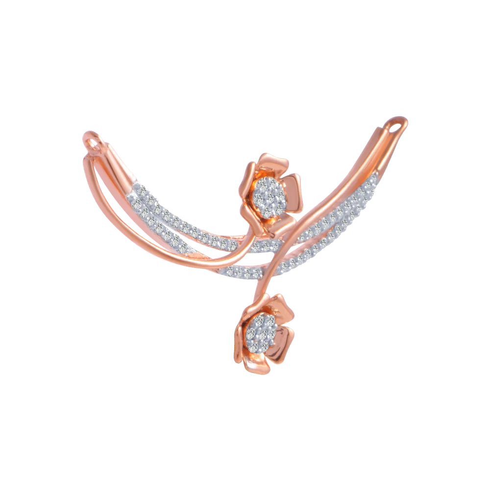 18KT (750) Rose Gold And Solitaire Pendant For Women - Image 3