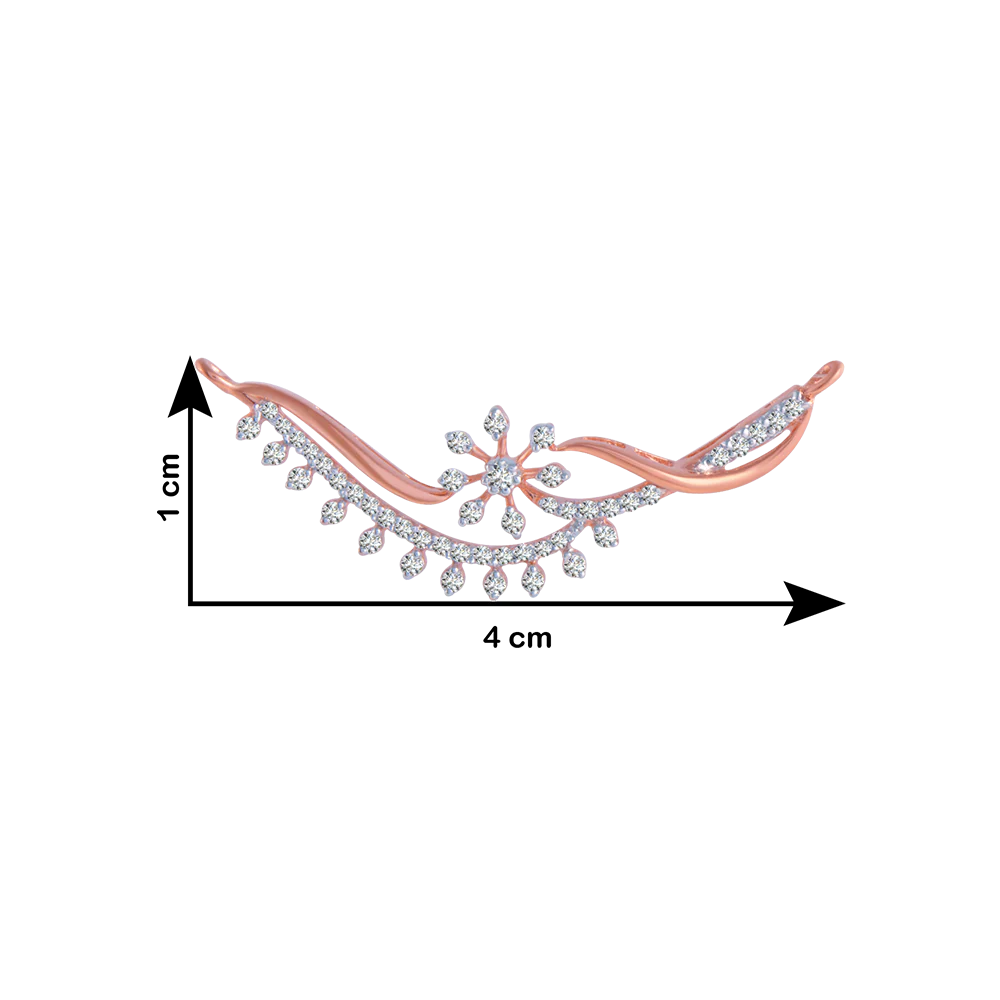 18KT (750) Rose Gold And Solitaire Pendant For Women - Image 4