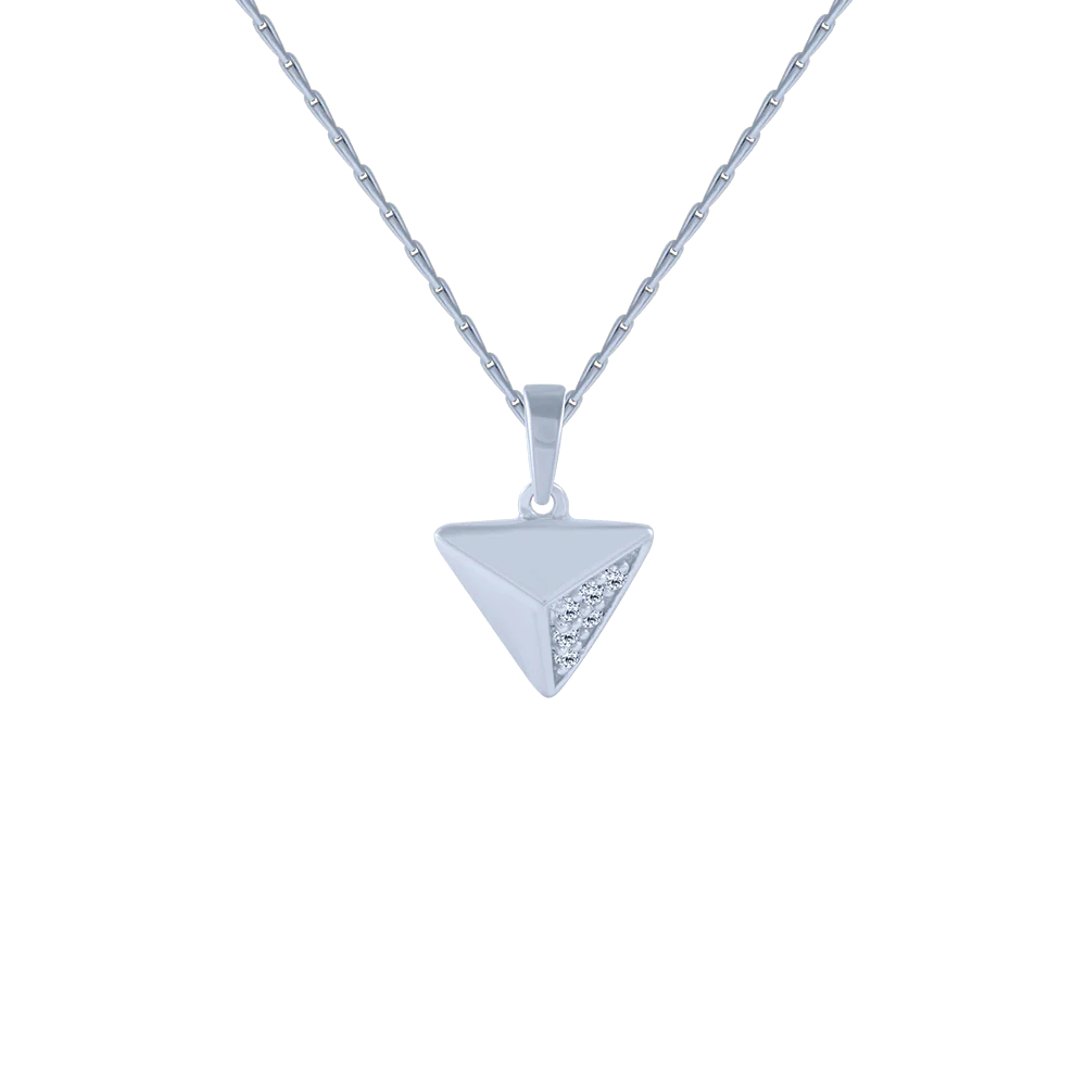 18KT (750) White Gold And Diamond Pendant For Women