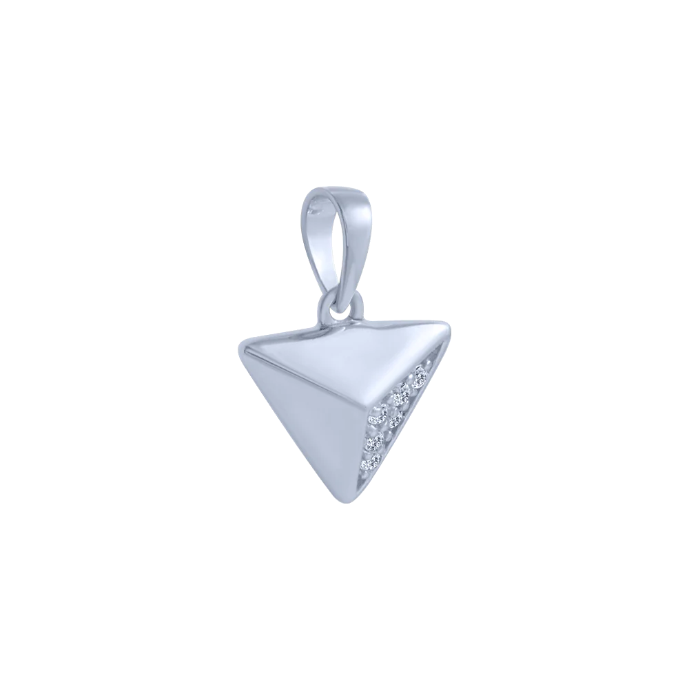 18KT (750) White Gold And Diamond Pendant For Women - Image 3