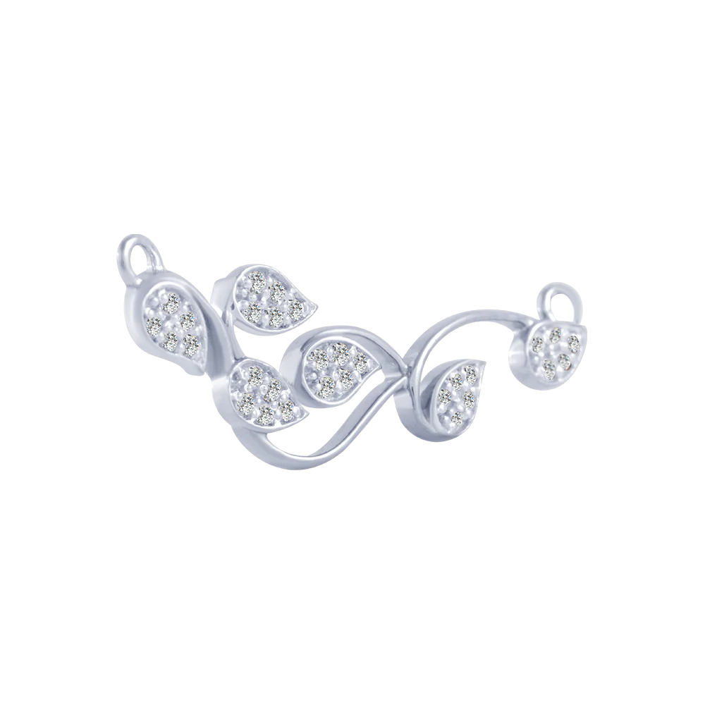 18KT (750) White Gold And Diamond Pendant For Women - Image 3