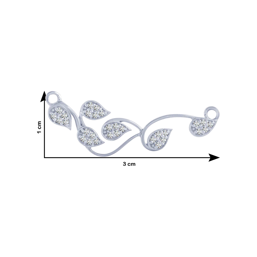 18KT (750) White Gold And Diamond Pendant For Women - Image 4