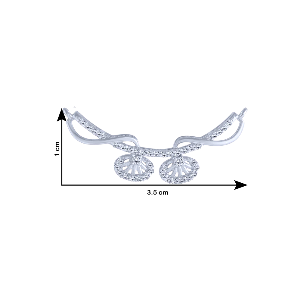 18KT (750) White Gold And Diamond Pendant For Women - Image 4