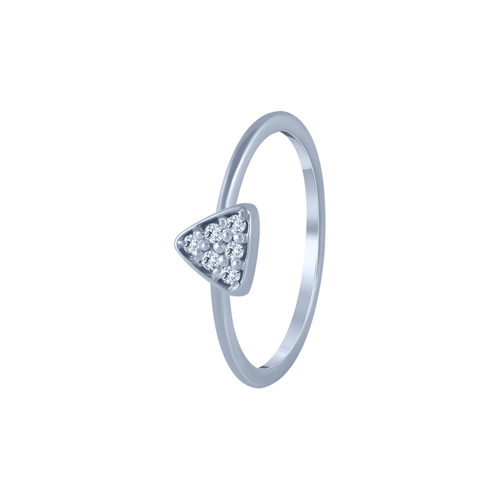 18KT (750) White Gold And Diamond Ring For Women