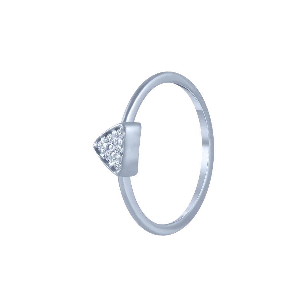 18KT (750) White Gold And Diamond Ring For Women - Image 3