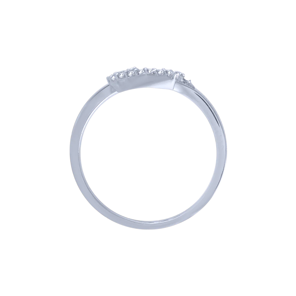 18KT (750) White Gold And Diamond Ring For Women - Image 3