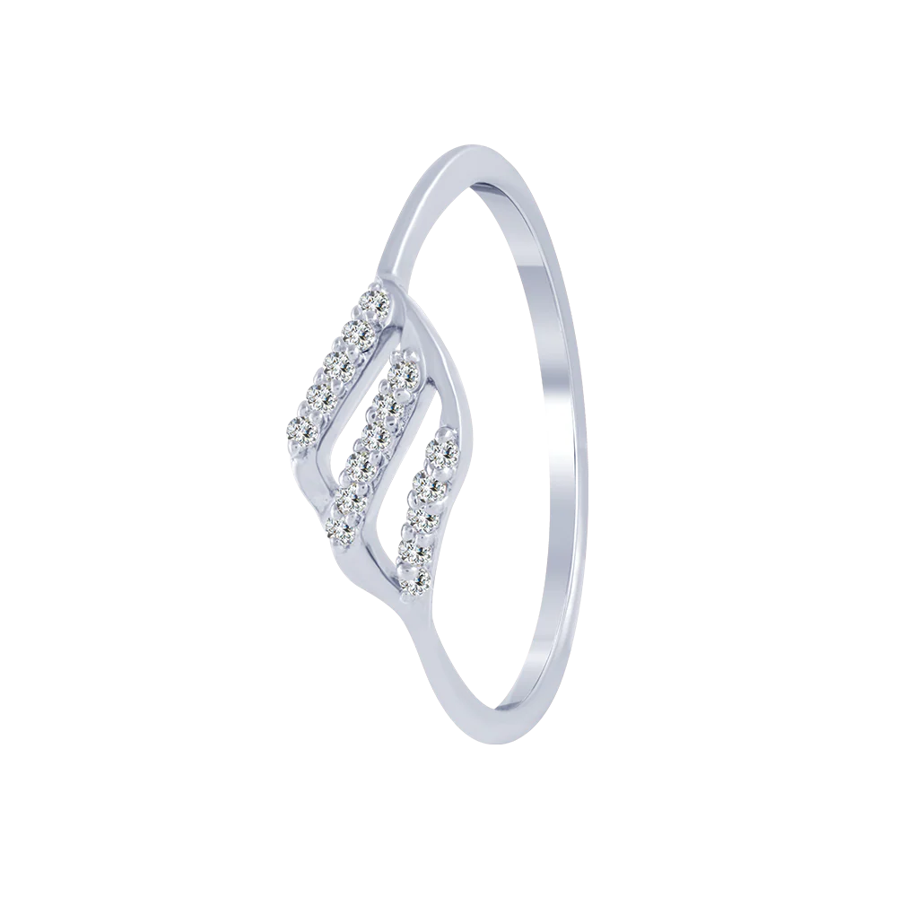 18KT (750) White Gold And Diamond Ring For Women