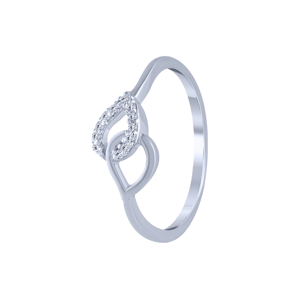 18KT (750) White Gold And Diamond Ring For Women