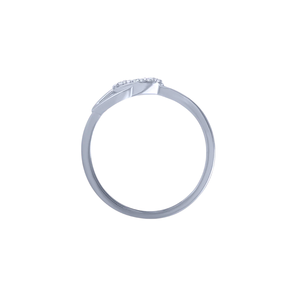 18KT (750) White Gold And Diamond Ring For Women - Image 3